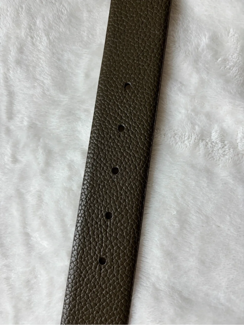 Women’s Black Double-Ring Faux Leather Belt